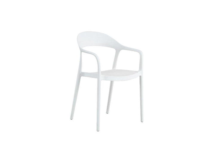 Stol i plast med armlæn | Duna | Balliu
