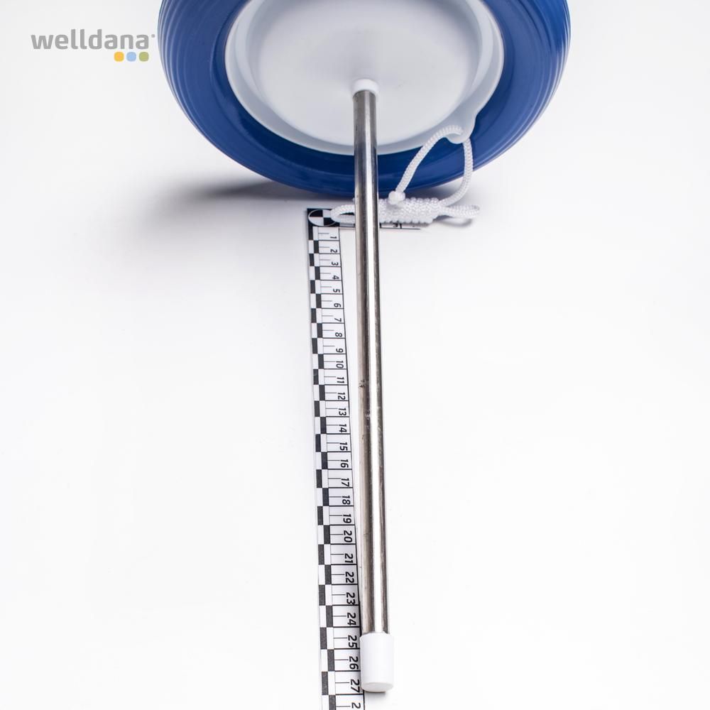 Termometer m / blå ring
