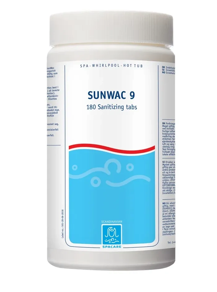 SpaCare Sunwac 9 180 tabs